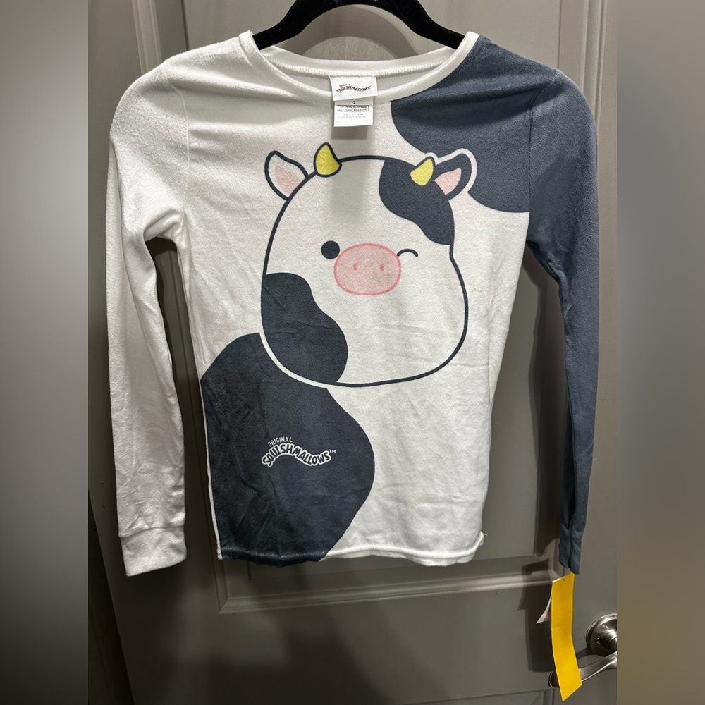 Squishmallows Pajama Top Size 12 NWT